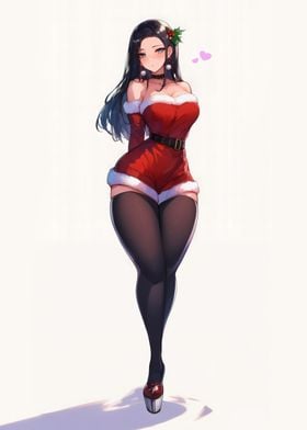 Sexy Anime Girl Christmas