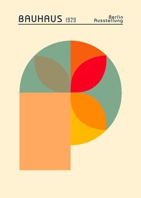 Bauhaus Mid Century Exhibition Poster