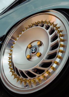 BMW Wheel with Spiked Rims