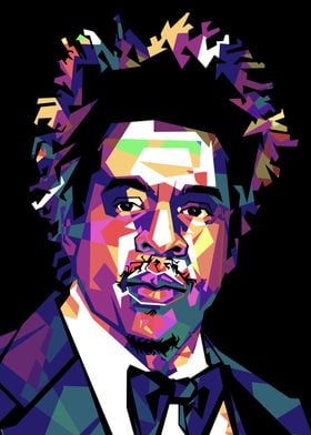 Jay-Z Pop Art Portrait wpap