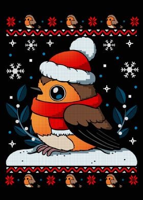 Christmas Robin Ugly Sweater