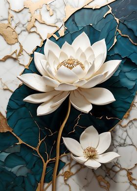 White Lotus on Kintsugi