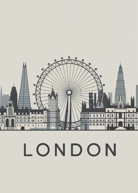 London Skyline Illustration