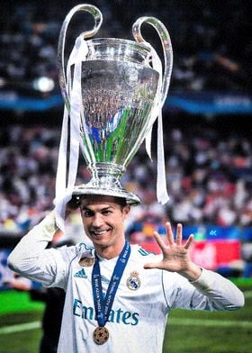 Cristiano Ronaldo Champions League Trophy