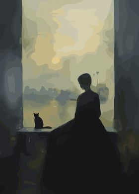 Silhouette by the Window