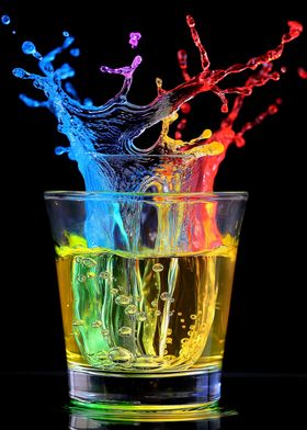 Colorful Liquid Splash