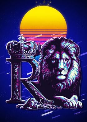 Lion King Retro Art