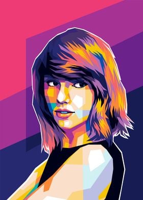 Taylor Swift Pop Art Portrait