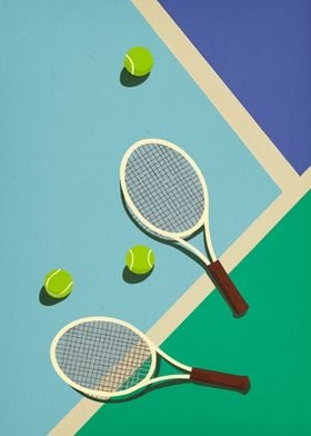 Tennis Racquets and Balls