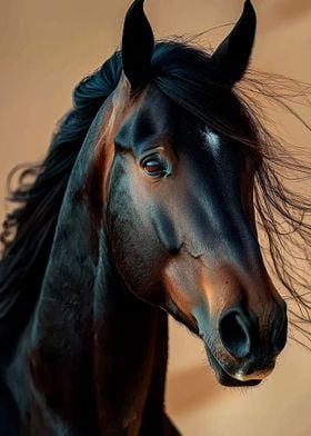 Black Horse Portrait