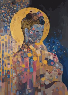 Spritual Halo Buddha Art