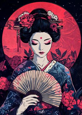 Geisha Red Moon