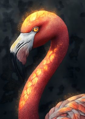 Flamingo Golden Glow