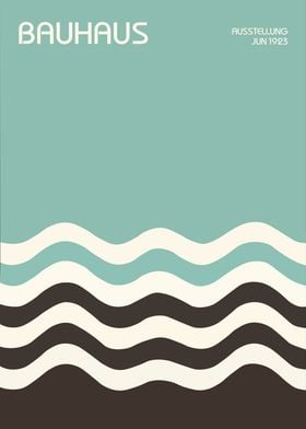 Bauhaus Waves Tropical Poster