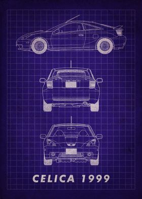 Toyota Celica 1999 Blueprint