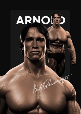 Gym workout fitness Model Arnold Schwarzenegger