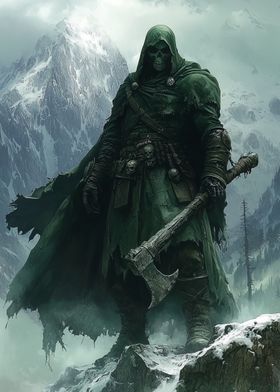 Dark Hooded Warrior