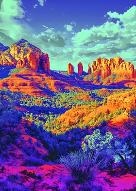 Sedonas Vortexes Arizona Painting Art