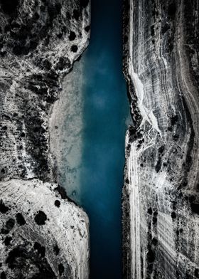 The Striking Aerial View of the Corinth Canal