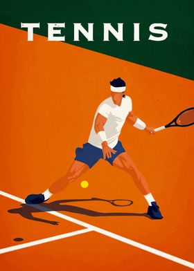 Tennis Player Poster