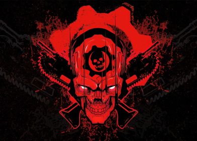 Gears of War Skull Artwork