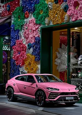 Pink Lamborghini Urus