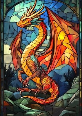 Stained Glass Dragon