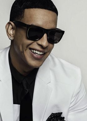 Daddy Yankee Man in White Suit