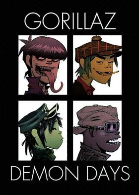 Gorillaz Demon Days Album Art