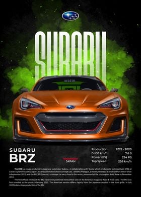 Subaru BRZ awesome poster