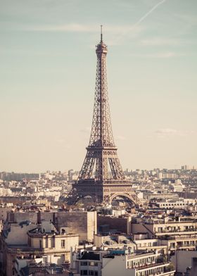 Eiffel Tower Paris Skyline