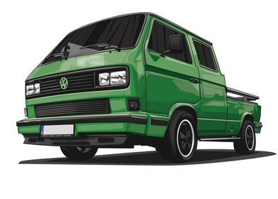 VW T3 Doka Green Fuchs