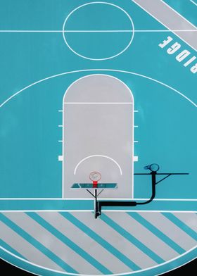 Basketball Court Aerial View