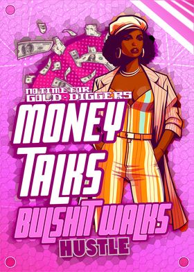 Money Talks Hustle Poster