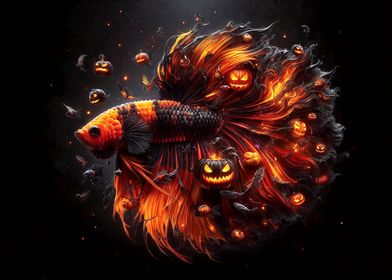 Halloween Betta Fish