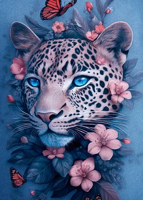 Leopard in Bloom