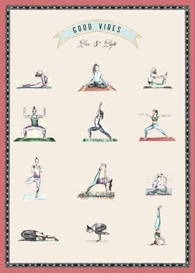 Yoga Poses Illustration