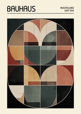 Bauhaus Organic Boho Geometric Art