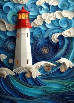 Papercraft Lighthouse