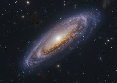 Spiral Galaxy in Deep Space