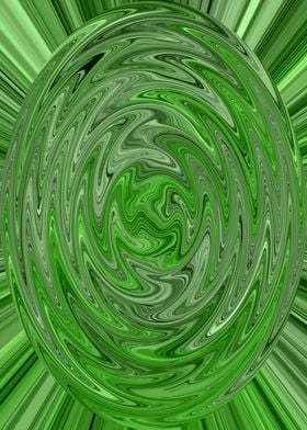 Abstract Green Swirl3C