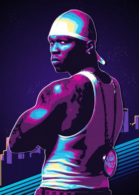 50 Cent Retro Art