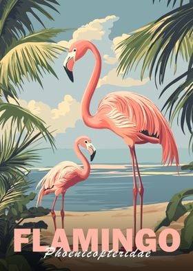 Pink Flamingo Poster