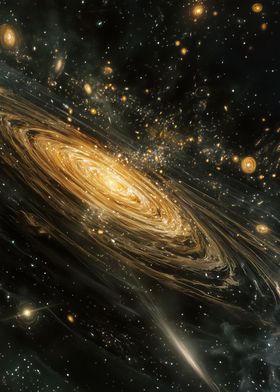 Spiral Galaxy in Space