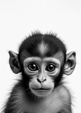 Baby Monkey Portrait