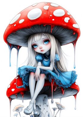 Alice in Wonderland Mushroom