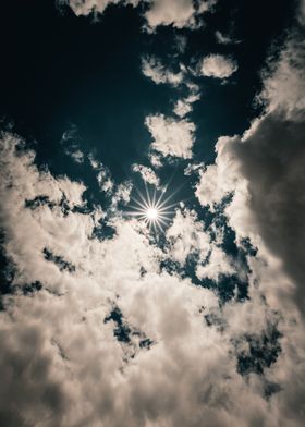 Sun Through Clouds