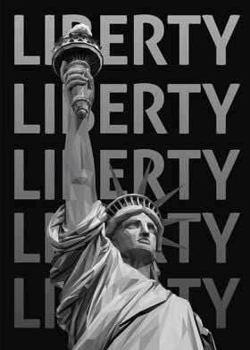 Liberty Statue Low Poly