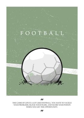 Football Minimalist Art