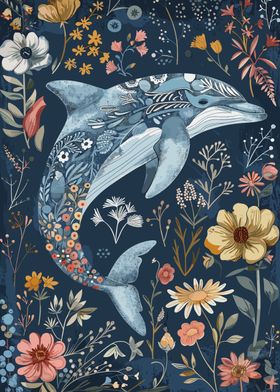 Floral Dolphin